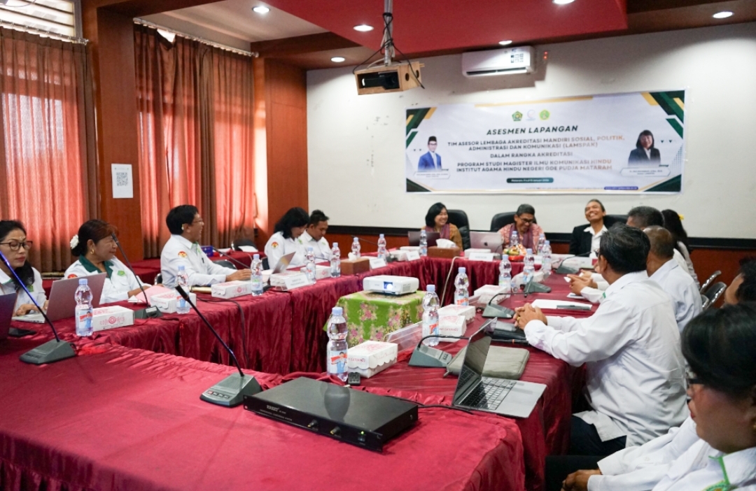 COMMITMENT TO QUALITY ASSURANCE: IAHN GDE PUDJA MATARAM WELCOMES LAMSPAK ASSESSOR TEAM