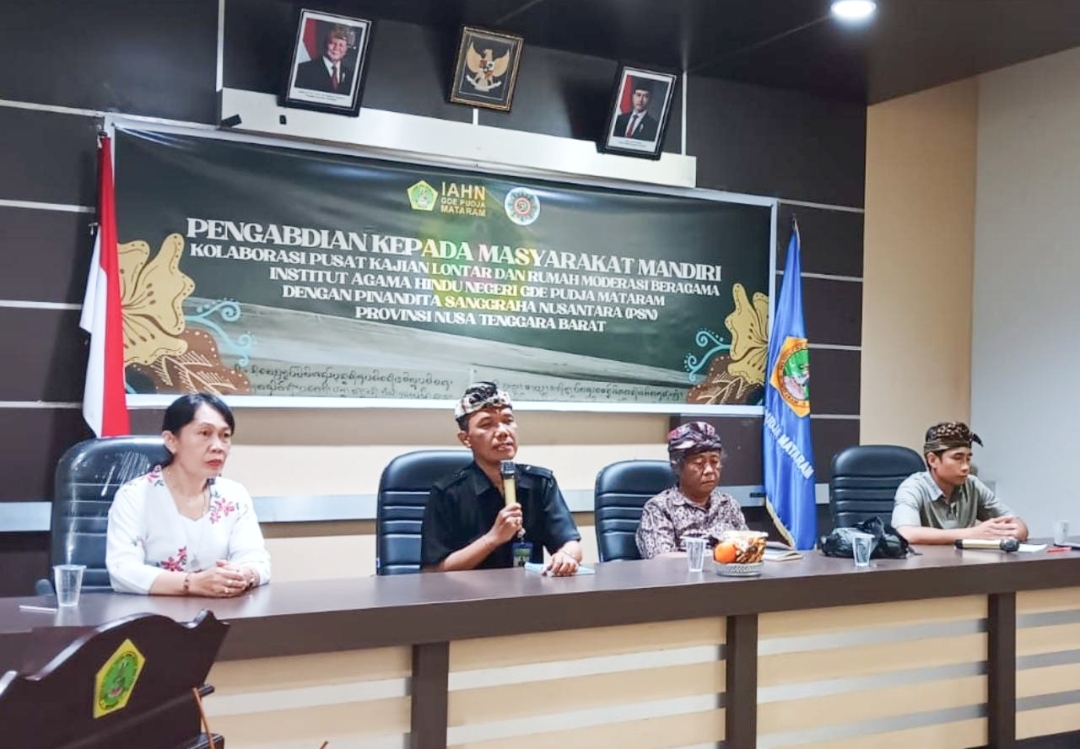IAHN GDE PUDJA MATARAM TEGASKAN KOMITMEN PELESTARIAN BUDAYA MELALUI AKSARA BALI