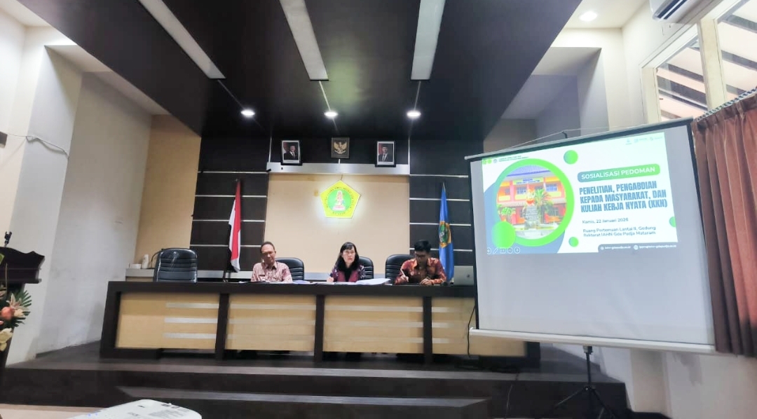 STRENGTHENING TRI DHARMA OUTCOMES: IAHN GDE PUDJA MATARAM DISSEMINATES INSTITUTIONAL GUIDELINES